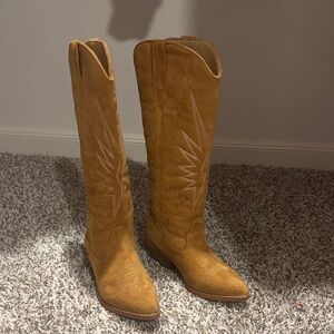 Roper Brown Western Heeled Boots